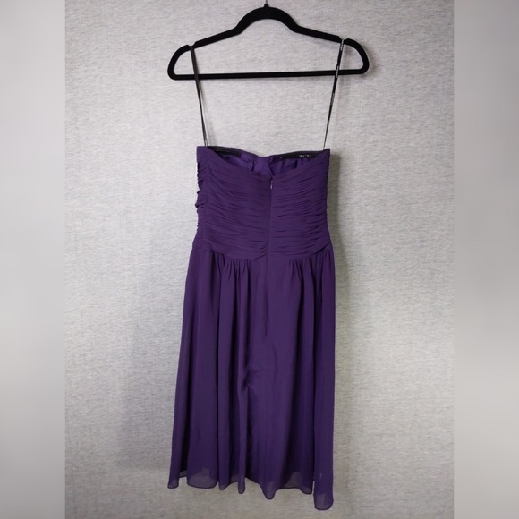 2x 👯♀️Host Pick⚡️Donna Morgan Anne Strapless Chiffon Dress- w/ flaws - Picture 5 of 16